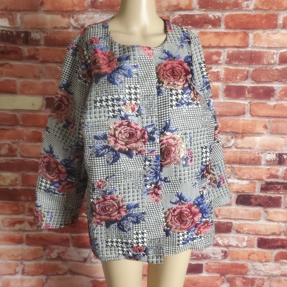 Alfani Floral Blazer Jacket 1X NWT - Picture 3 of 5